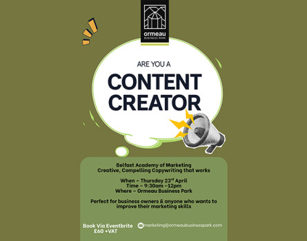 Creative Copywriting Workshop 23 April